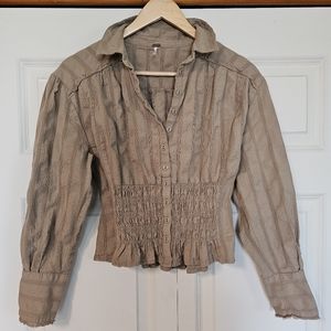 Free People Button up blouse